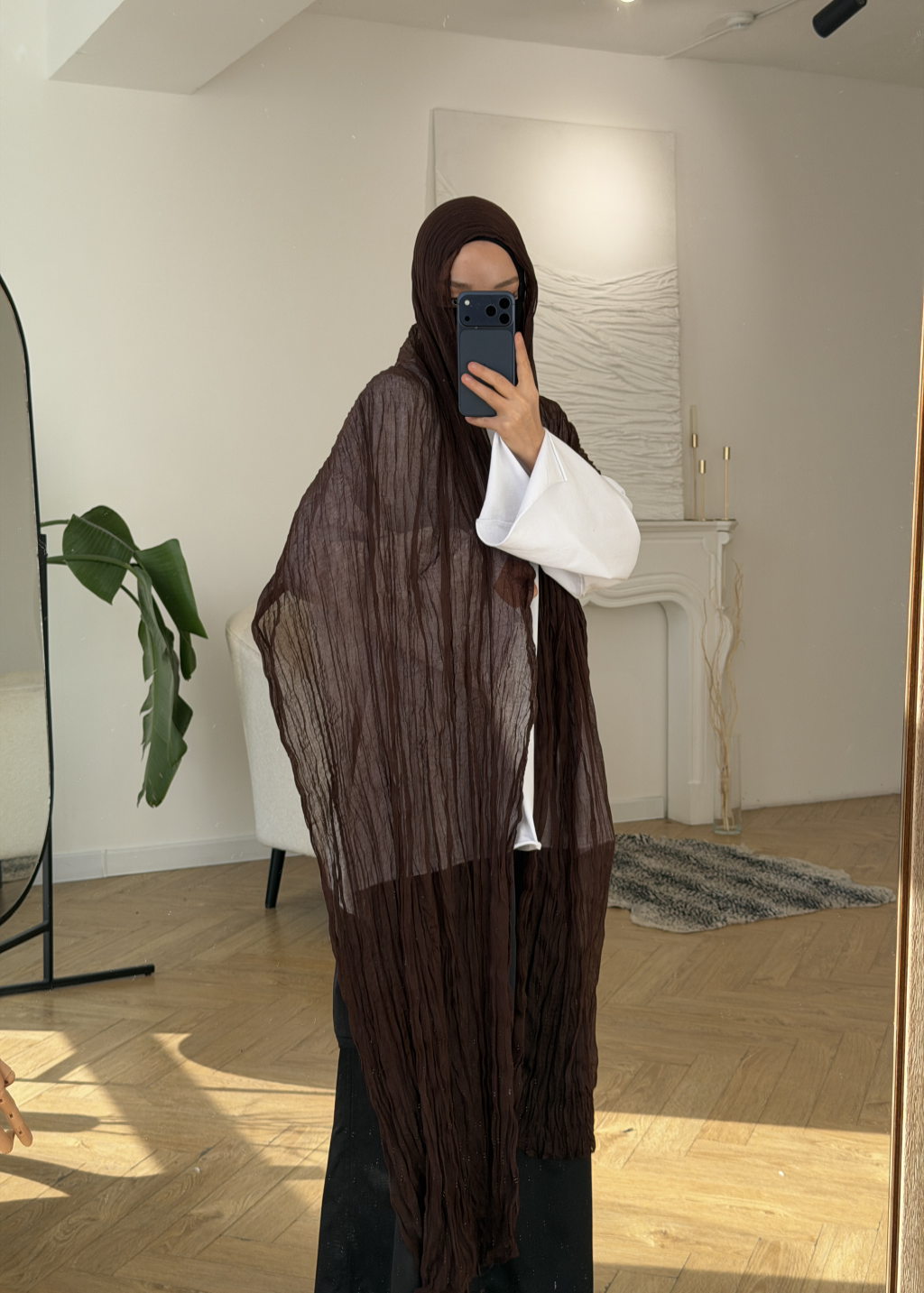 PRECOMMANDE HIJAB PLISSÉ EN MOUSSELINE