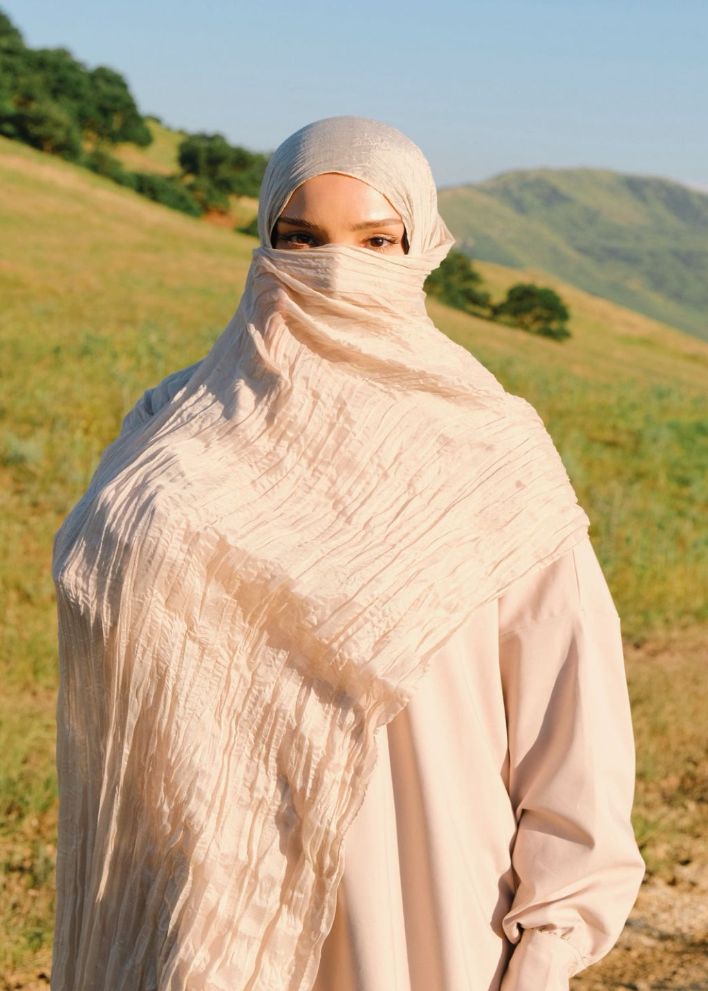 PRECOMMANDE HIJAB PLISSÉ EN MOUSSELINE