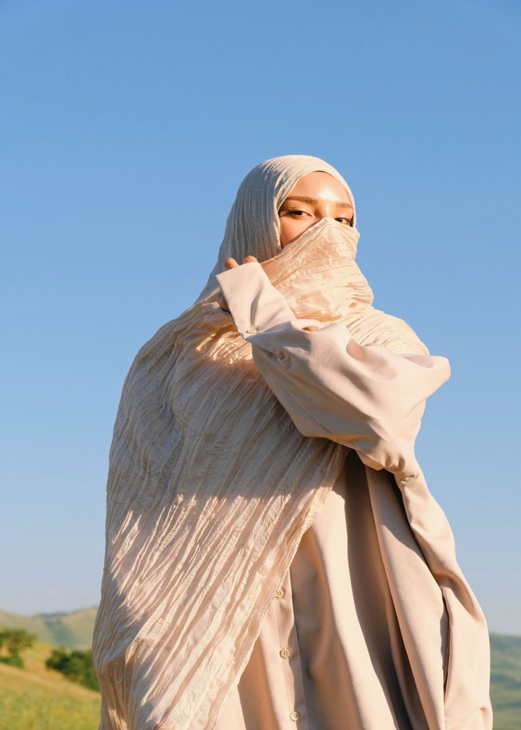 PRECOMMANDE HIJAB PLISSÉ EN MOUSSELINE