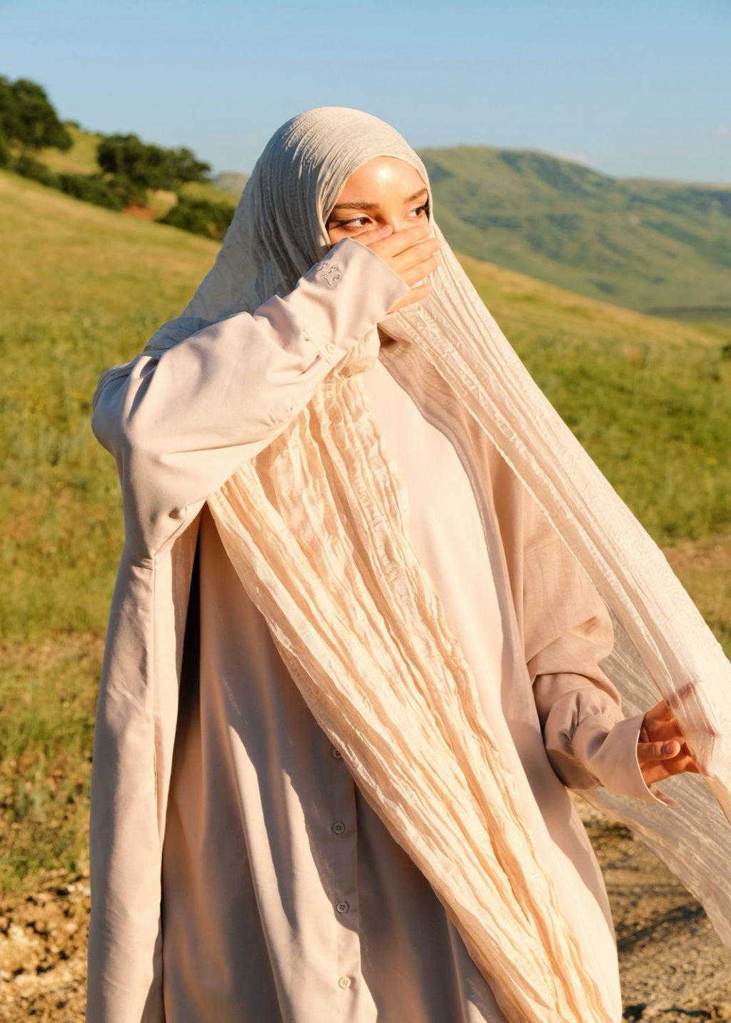 PRECOMMANDE HIJAB PLISSÉ EN MOUSSELINE