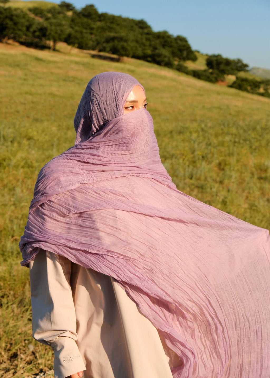 PRECOMMANDE HIJAB PLISSÉ EN MOUSSELINE