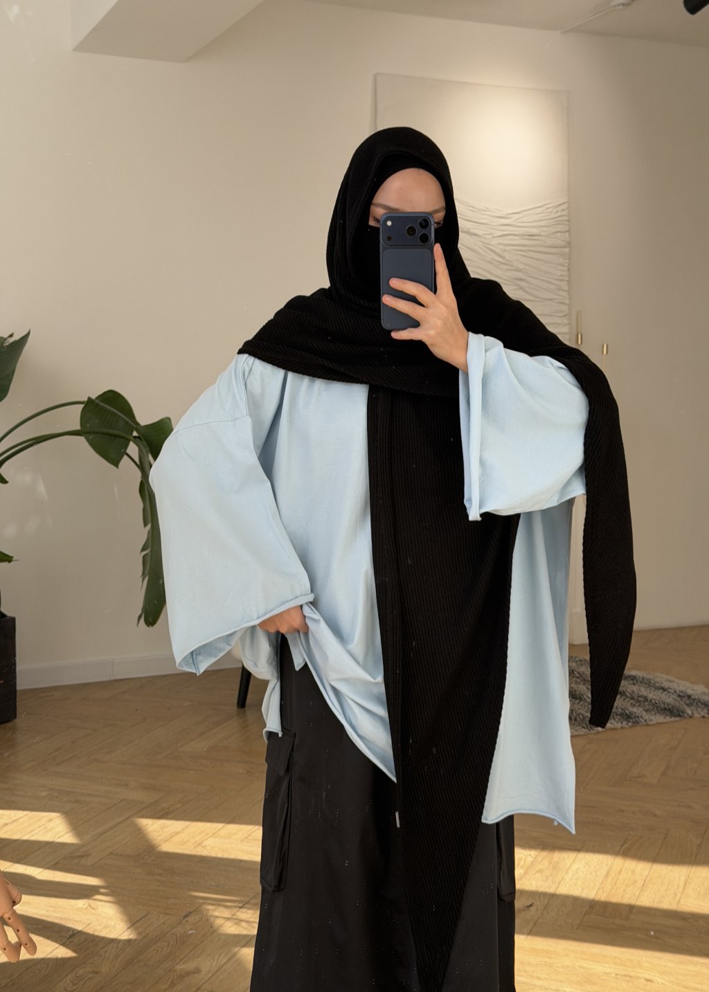 HIJAB ÉCHARPE EN MAILLE