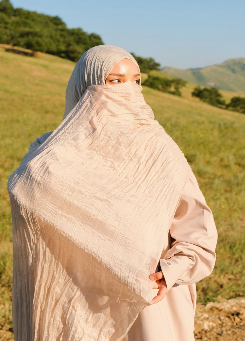 PRECOMMANDE HIJAB PLISSÉ EN MOUSSELINE